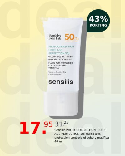Sensilis PHOTOCORRECTION [PURE AGE PERFECTION 50] fluido alta protección controla el sebo y matifica 40 ml