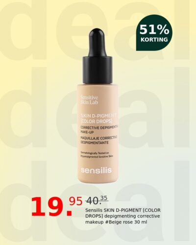 Sensilis SKIN D-PIGMENT [COLOR DROPS] depigmenting corrective makeup #Beige rose 30 ml