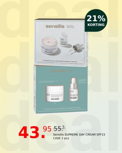 Sensilis SUPREME DAY CREAM SPF15 CASE 2 pcs