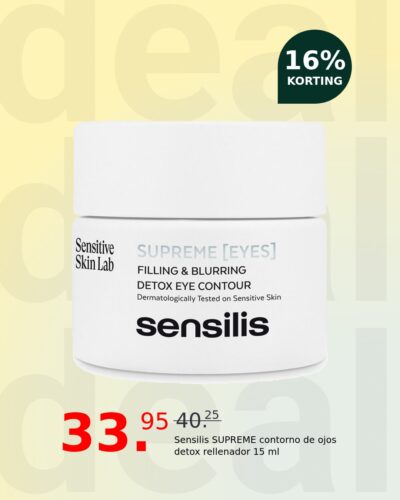 Sensilis SUPREME contorno de ojos detox rellenador 15 ml