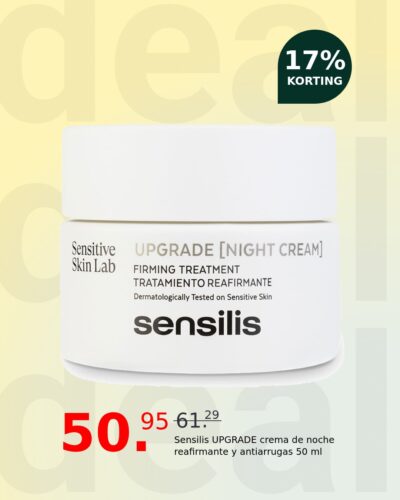 Sensilis UPGRADE crema de noche reafirmante y antiarrugas 50 ml