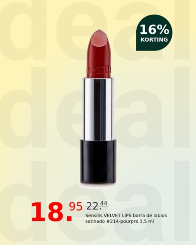 Sensilis VELVET LIPS barra de labios satinado #214-pourpre 3,5 ml