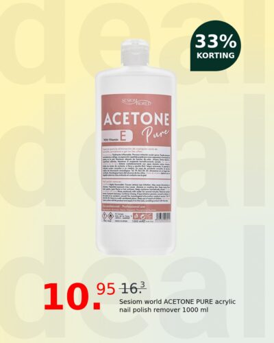 Sesiom world ACETONE PURE acrylic nail polish remover 1000 ml