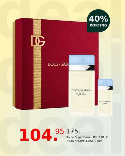 Dolce & gabbana LIGHT BLUE POUR FEMME CASE 2 pcs