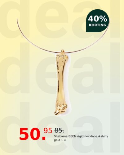 Shabama BEEN rigid necklace #shiny gold 1 u