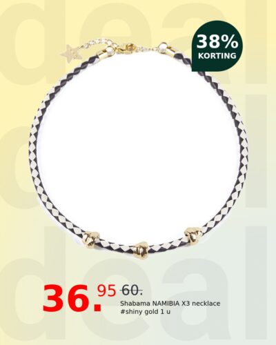Shabama NAMIBIA X3 necklace #shiny gold 1 u