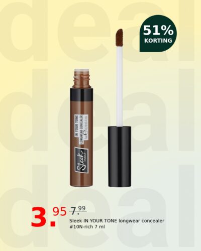 Sleek IN YOUR TONE longwear concealer #10N-rich 7 ml