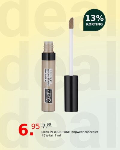 Sleek IN YOUR TONE longwear concealer #2W-fair 7 ml