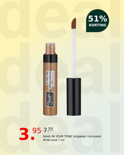 Sleek IN YOUR TONE longwear concealer #5W-med 7 ml