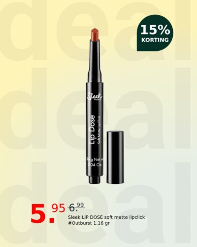 Sleek LIP DOSE soft matte lipclick #Outburst 1,16 gr