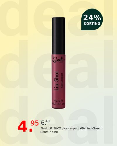 Sleek LIP SHOT gloss impact #Behind Closed Doors 7.5 ml