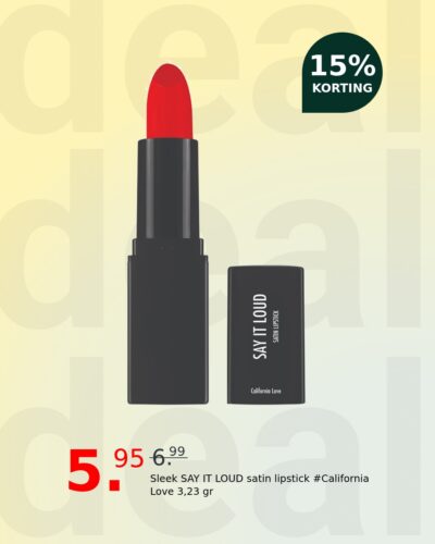 Sleek SAY IT LOUD satin lipstick #California Love 3,23 gr