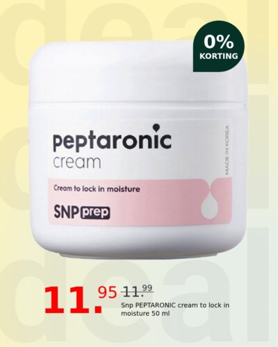 Snp PEPTARONIC cream to lock in moisture 50 ml