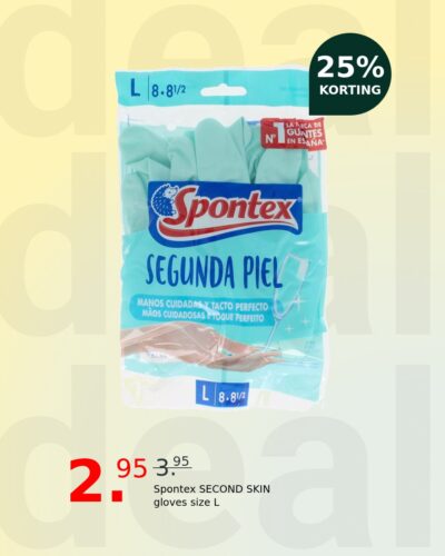 Spontex SECOND SKIN gloves size L