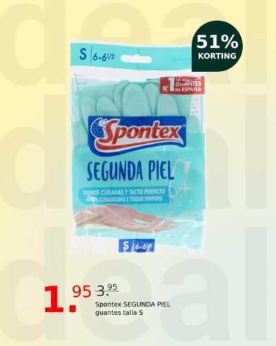 Spontex SEGUNDA PIEL guantes talla S
