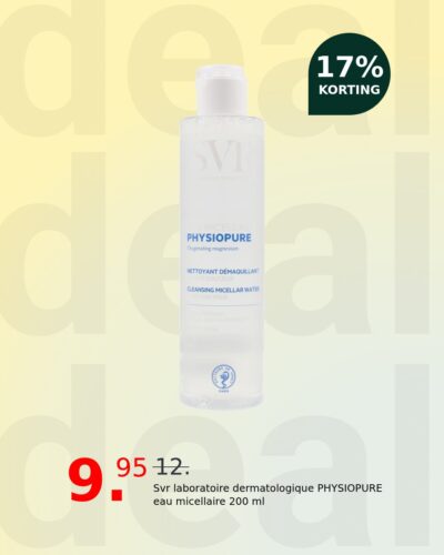 Svr laboratoire dermatologique PHYSIOPURE eau micellaire 200 ml