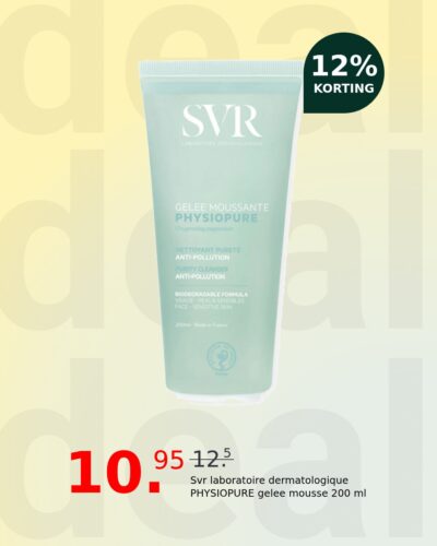 Svr laboratoire dermatologique PHYSIOPURE gelee mousse 200 ml
