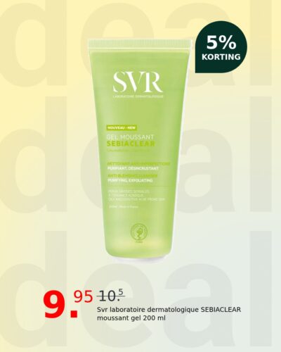 Svr laboratoire dermatologique SEBIACLEAR moussant gel 200 ml