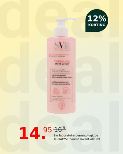 Svr laboratoire dermatologique TOPIALYSE baume lavant 400 ml