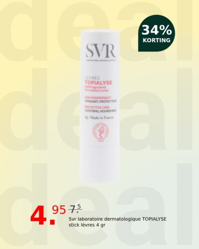 Svr laboratoire dermatologique TOPIALYSE stick lèvres 4 gr