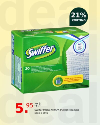 Swiffer MOPA ATRAPA-POLVO recambio seco x 20 u