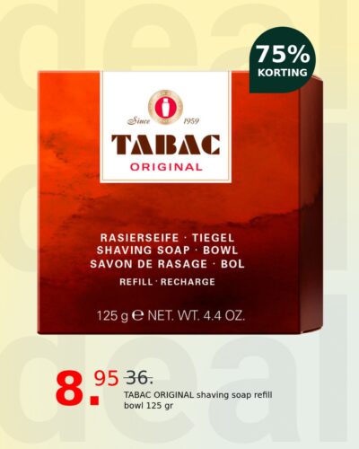 TABAC ORIGINAL shaving soap refill bowl 125 gr