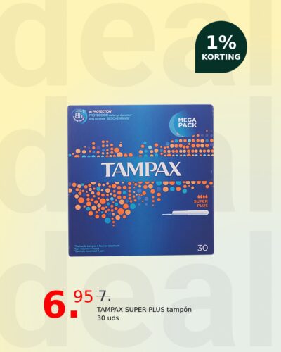 TAMPAX SUPER-PLUS tampón 30 uds
