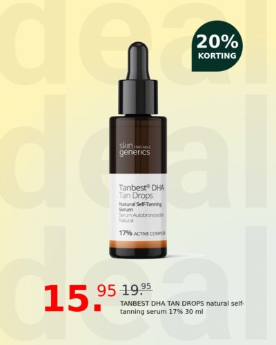 TANBEST DHA TAN DROPS natural self-tanning serum 17% 30 ml