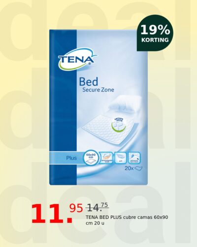 TENA BED PLUS cubre camas 60x90 cm 20 u