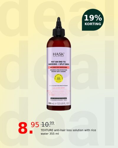 TEXTURE anti-hair loss solution with rice water 355 ml
