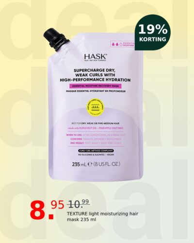 TEXTURE light moisturizing hair mask 235 ml