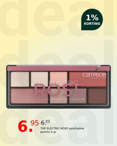 THE ELECTRIC ROSE eyeshadow palette 9 gr