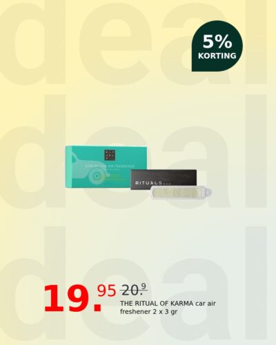 THE RITUAL OF KARMA car air freshener 2 x 3 gr