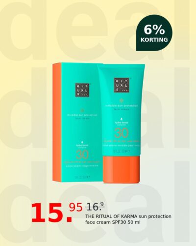 THE RITUAL OF KARMA sun protection face cream SPF30 50 ml