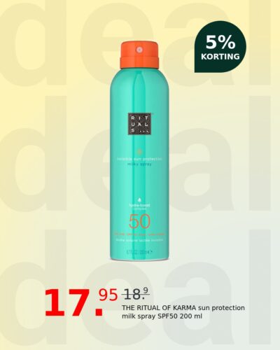 THE RITUAL OF KARMA sun protection milk spray SPF50 200 ml