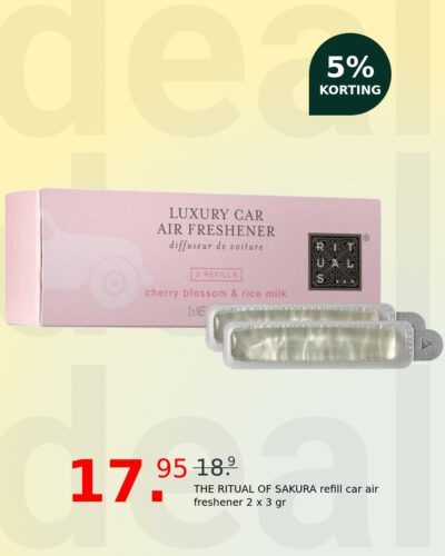 THE RITUAL OF SAKURA refill car air freshener 2 x 3 gr