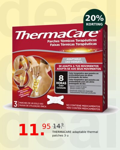 THERMACARE adaptable thermal patches 3 u
