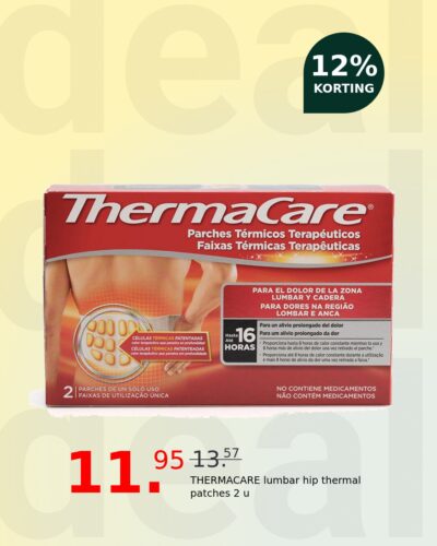 THERMACARE lumbar hip thermal patches 2 u