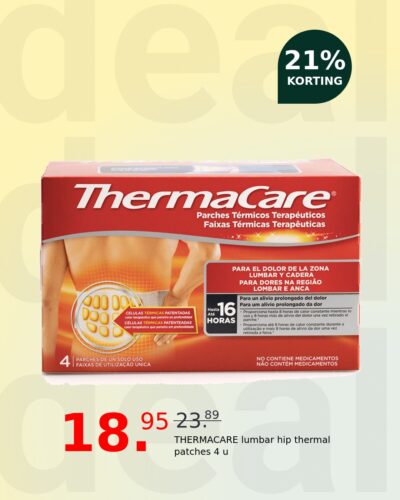 THERMACARE lumbar hip thermal patches 4 u