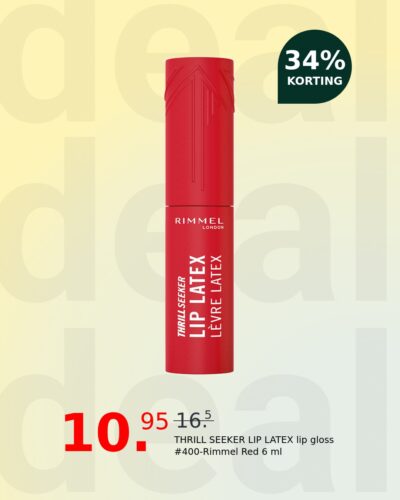 THRILL SEEKER LIP LATEX lip gloss #400-Rimmel Red 6 ml