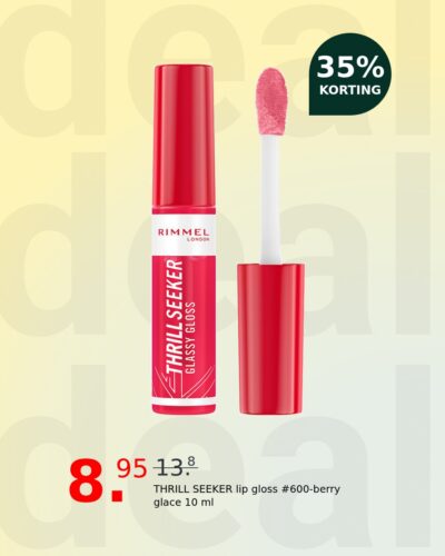THRILL SEEKER lip gloss #600-berry glace 10 ml