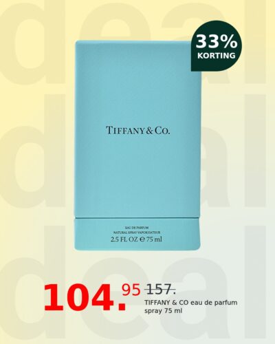 TIFFANY & CO eau de parfum spray 75 ml