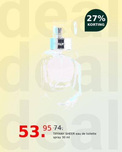 TIFFANY SHEER eau de toilette spray 30 ml