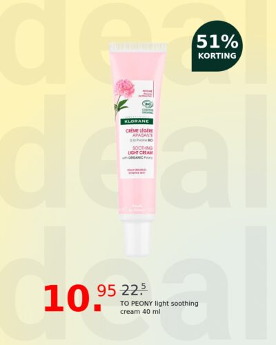 TO PEONY light soothing cream 40 ml