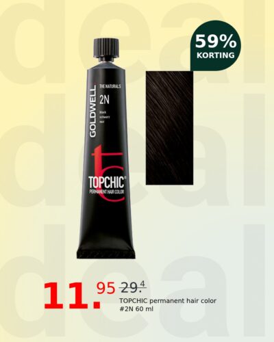 TOPCHIC permanent hair color #2N 60 ml