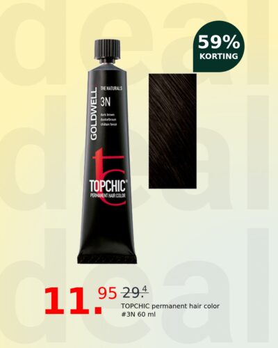 TOPCHIC permanent hair color #3N 60 ml