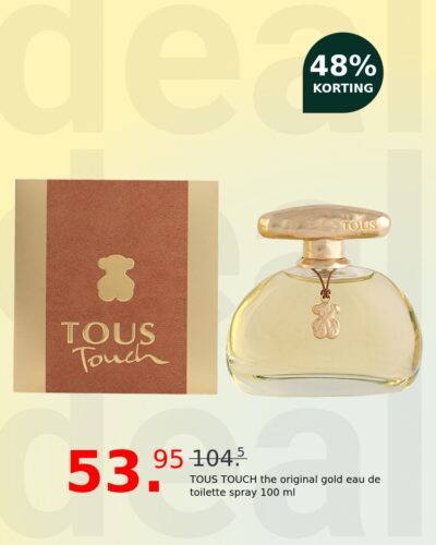 TOUS TOUCH the original gold eau de toilette spray 100 ml