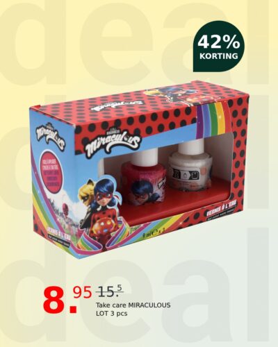 Take care MIRACULOUS LOT 3 pcs