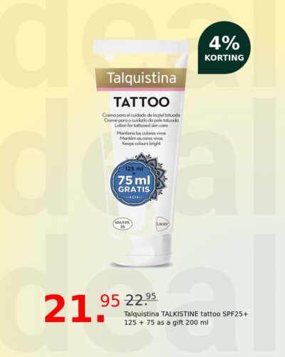 Talquistina TALKISTINE tattoo SPF25+ 125 + 75 as a gift 200 ml
