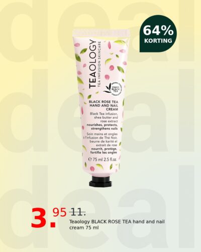 Teaology BLACK ROSE TEA hand and nail cream 75 ml
